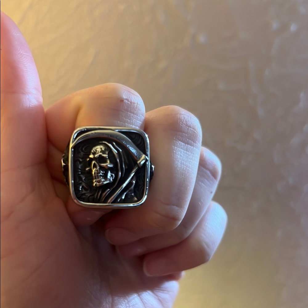Stainless Steel Skull Ring